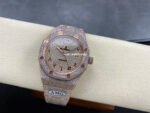 AMG Factory Audemars Piguet Royal Oak Selfwinding 15400 41mm Full Rose Gold Diamond Arabic Number Diamond Dial - Image 3