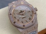 AMG Factory Audemars Piguet Royal Oak Selfwinding 15400 41mm Full Rose Gold Diamond Arabic Number Diamond Dial - Image 2