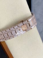 AMG Factory Audemars Piguet Royal Oak Selfwinding 15400 41mm Full Rose Gold Diamond Arabic Number Diamond Dial - Image 7
