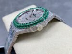 AMG Factory Audemars Piguet Royal Oak Selfwinding 15400 41mm Green Diamond Bezel Full Green White Diamond Steel Diamond Dial - Image 6