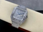 AMG Factory Cartier Full Diamond Santos 40mm Diamond Steel Arabic Number Diamond Dial - Image 4