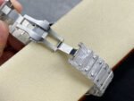AMG Factory Cartier Full Diamond Santos 40mm Diamond Steel Roman Number Diamond Dial - Image 9
