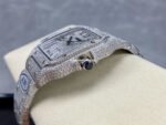 AMG Factory Cartier Full Diamond Santos 40mm Diamond Steel Roman Number Diamond Dial - Image 6