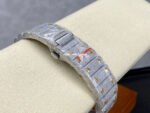 AMG Factory Cartier Full Diamond Santos 40mm Gold Diamond Steel Color Arabic Number Diamond Dial - Image 9
