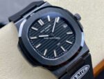 AMG Factory Customer Made Patek Philippe Nautilus PP5711 40mm Ceramics Black Rubber Strap Black Dial - Image 2