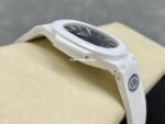 AMG Factory Customer Made Patek Philippe Nautilus PP5711 40mm Ceramics White Rubber Strap Grey Dial - Image 5
