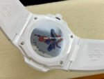 AMG Factory Customer Made Patek Philippe Nautilus PP5711 40mm Ceramics White Rubber Strap Pink Blue Dial - Image 7