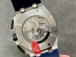 APF Factory Audemars Piguet Royal Oak Chronograph 26420TI.OO.A027CA.01 43mm Titanium Rubber Strap Silver Eye Blue Dial - Image 7
