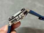 APF Factory Audemars Piguet Royal Oak Chronograph 26420TI.OO.A027CA.01 43mm Titanium Rubber Strap Silver Eye Blue Dial - Image 6