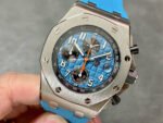 APF Factory Audemars Piguet Royal Oak Offshore Chronograph 26238ST.OO.A340CA.01 42mm Steel Blue Rubber Strap Arabic Numerals Blue Dial - Image 3
