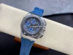 APF Factory Audemars Piguet Royal Oak Offshore Chronograph 26568PM.OO.A021CA.01 44mm Platinum Rubber Strap Grey Dial - Image 4