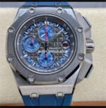 APF Factory Audemars Piguet Royal Oak Offshore Chronograph 26568PM.OO.A021CA.01 44mm Platinum Rubber Strap Grey Dial