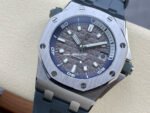 APF Factory Audemars Piguet Royal Oak Offshore Diver 15720ST.OO.A009CA.01 42mm Steel Rubber Strap Grey Dial - Image 3