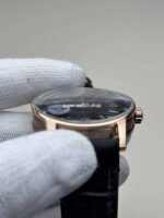 APS Factory Audemars Piguet Code 11.59 15210OR.OO.A028CR.01 41mm Rose Gold Leather Strap Arabic Numerals Blue Dial - Image 4