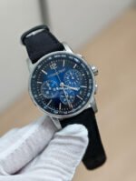 APS Factory Audemars Piguet Code 11.59 26393BC.OO.A002KB.01 41mm Steel Canvas Strap Blue Dial - Image 3