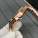 APS Factory Audemars Piguet Royal Oak Frosted Selfwinding 15454OR.GG.1259OR.01 37mm Full Frosted Rose Gold Dial Silver White Dial - Image 6