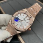 APS Factory Audemars Piguet Royal Oak Frosted Selfwinding 15454OR.GG.1259OR.01 37mm Full Frosted Rose Gold Dial Silver White Dial - Image 3