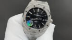 APS Factory Audemars Piguet Royal Oak Frosted Selfwinding 15410 41mm Full Frosted Steel Black Dial - Image 2