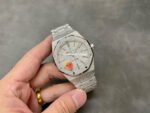 APS Factory Audemars Piguet Royal Oak Frosted Selfwinding 15410 41mm Full Frosted Steel White Dial - Image 4