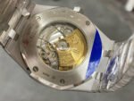 APS Factory Audemars Piguet Royal Oak Frosted Selfwinding 15410 41mm Full Frosted Steel White Dial - Image 7