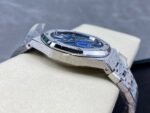 APS Factory Audemars Piguet Royal Oak Frosted Selfwinding 15410 41mm Full Frosted Steel Blue Dial - Image 6