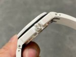 APS Factory Audemars Piguet Royal Oak Offshore Selfwinding 42mm 15707CB.OO.A010CA.01 White Ceramics Rubber Strap Silver Dial - Image 6