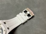 APS Factory Audemars Piguet Royal Oak Offshore Selfwinding 42mm 15707CB.OO.A010CA.01 White Ceramics Rubber Strap Silver Dial - Image 8
