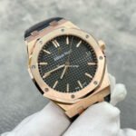 APS Factory Audemars Piguet Royal Oak Selfwinding 41mm 15500OR.OO.D002CR.01 Rose Gold Black Leather Black Dial - Image 2