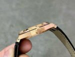 APS Factory Audemars Piguet Royal Oak Selfwinding 41mm 15510OR.OO.D002CR.02 Rose Gold Leather Black Dial - Image 6