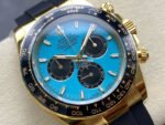 APS Factory Counterweight Rolex Daytona 126518LN Yellow Gold Oysterflex Tiffany Blue Dial - Image 2