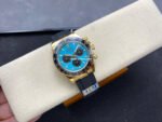 APS Factory Counterweight Rolex Daytona 126518LN Yellow Gold Oysterflex Tiffany Blue Dial - Image 4