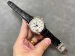 APS Factory IWC Portuguese Chronograph IW390302 42mm Steel Leather Strap Arabic Numerals Silver Dial - Image 4