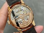 APS Factory IWC Portuguese Perpetual Calendar IW502302 44mm Rose Gold Leather Strap Arabic Numerals Silver Dial - Image 7