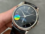 APS Factory Jaeger-LeCoultre Moon Phase Master Q1368471 39mm Steel Leather Strap Black Dial - Image 3