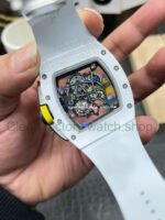 APS Factory Richard Mille RM 061-01 White Ceramic Yohan Blake Skeletonized Green Dial - Image 7
