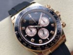 APS Factory counterweight Rolex Daytona 126515LN-0004 Rose Gold Oysterflex Diamond Black Dial - Image 2