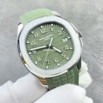 APW Factory Patek Philippe Aquanaut 5168G-010 Green Rubber Strap Arabic Numerals Green Dial - Image 2