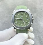 APW Factory Patek Philippe Aquanaut 5168G-010 Green Rubber Strap Arabic Numerals Green Dial
