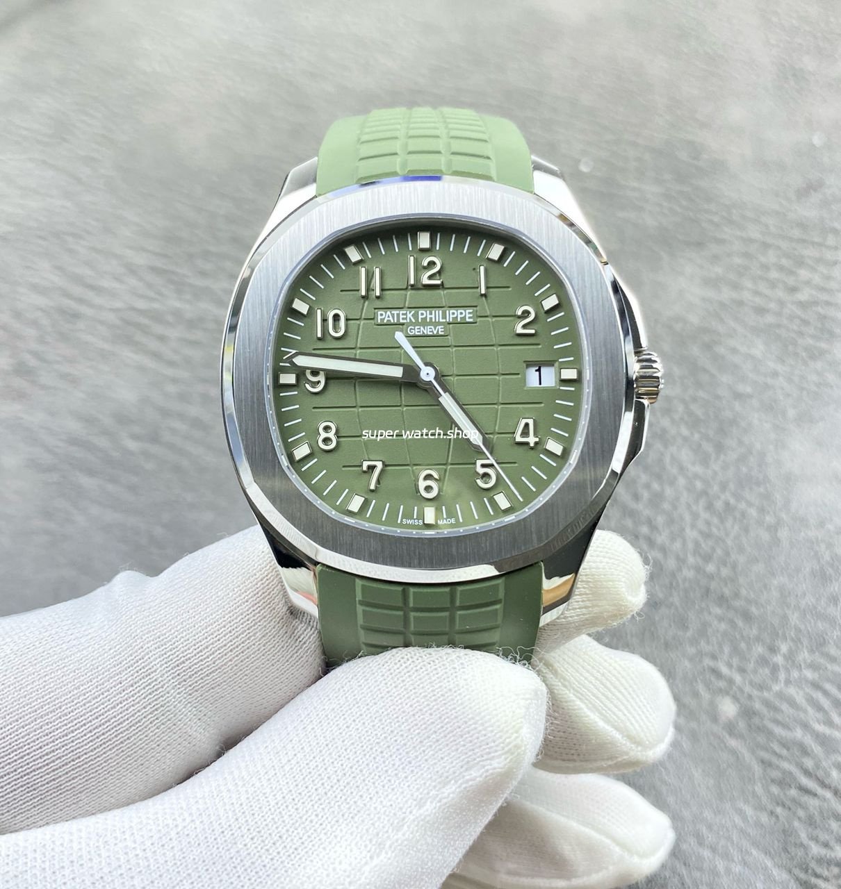APW-Factory-Patek-Philippe-Aquanaut-5168G-010-Green-Rubber-Strap-Arabic-Numerals-Green-Dial-2.jpeg APW Factory Patek Philippe Aquanaut 5168G-010 Green Rubber Strap Arabic Numerals Green Dial - Image 1