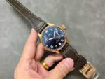 AZ Factory IWC Big Pilot IW500909 46mm Rose Gold Leather Strap Blue Arabic numerals Dial - Image 4