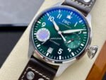 AZ Factory IWC Big Pilot IW501015 Steel Leather Strap Arabic Numerals Green Dial - Image 3