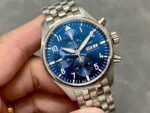 AZ Factory IWC Pilot Chronograph IW388102 41mm Full Steel Arabic Numerals Blue Dial - Image 2