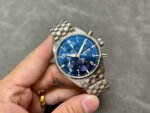 AZ Factory IWC Pilot Chronograph IW388102 41mm Full Steel Arabic Numerals Blue Dial - Image 4
