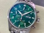 AZ Factory IWC Pilot Chronograph IW388103 41mm Full Steel Arabic Numerals Green Dial - Image 3
