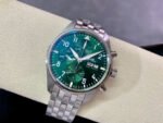 AZ Factory IWC Pilot Chronograph IW388103 41mm Full Steel Arabic Numerals Green Dial - Image 5