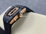 BBA Factory Richard Mille RM07 31.4mm Titanium&Carbon Fiber Black Rubber Strap Skeletonized Black Dial - Image 6