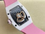 BBA Factory Richard Mille RM07 31.4mm Titanium&Carbon Fiber Pink Rubber Strap Skeletonized Pink Dial - Image 7