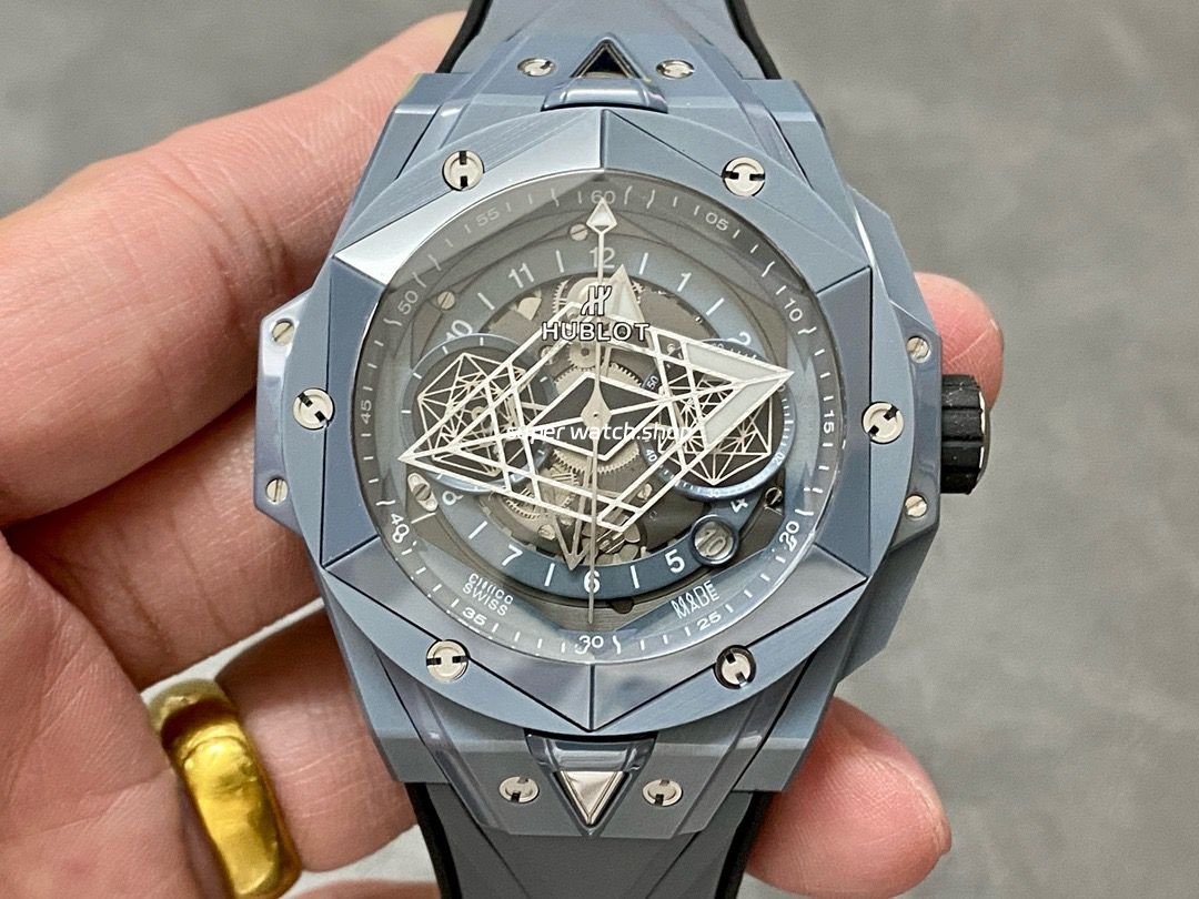 BBF-Factory-Hublot-Big-Bang-Sang-Bleu-II-45mm-418.FX_.8007.RX_.MXM21-Grey-Cera-8.jpg BBF Factory Hublot Big Bang Sang Bleu II 45mm 418.FX.8007.RX.MXM21 Grey Ceramics Grey Rubber Strap Grey Skeletonized Dial - Image 1