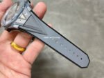 BBF Factory Hublot Big Bang Sang Bleu II 45mm 418.FX.8007.RX.MXM21 Grey Ceramics Grey Rubber Strap Grey Skeletonized Dial - Image 9