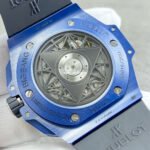 BBF Factory Hublot Big Bang Sang Bleu II 45mm 418.GX.2001.RX.MXM21 Blue Ceramics Blue Rubber Strap Blue Skeletonized Dial - Image 7